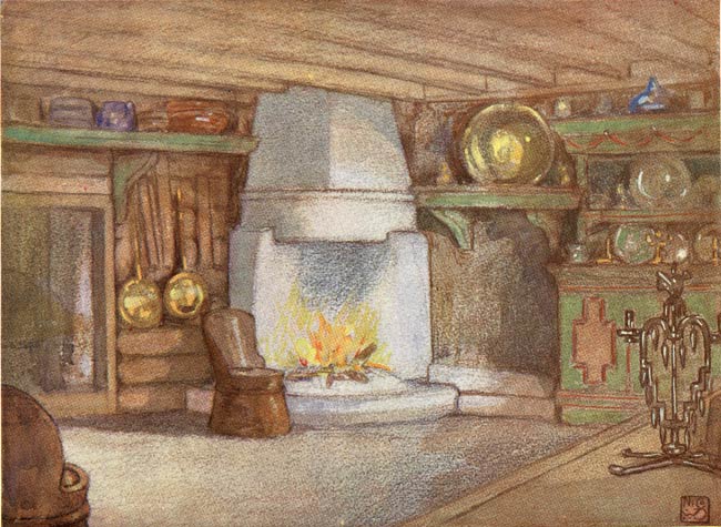 A COTTAGE INTERIOR, TELEMARKEN