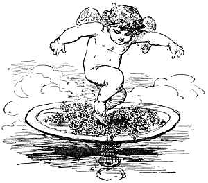 Cupid Treading on Grapes